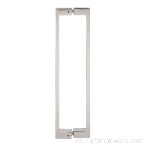 Manija de puerta de vidrio de acero inoxidable de oficina